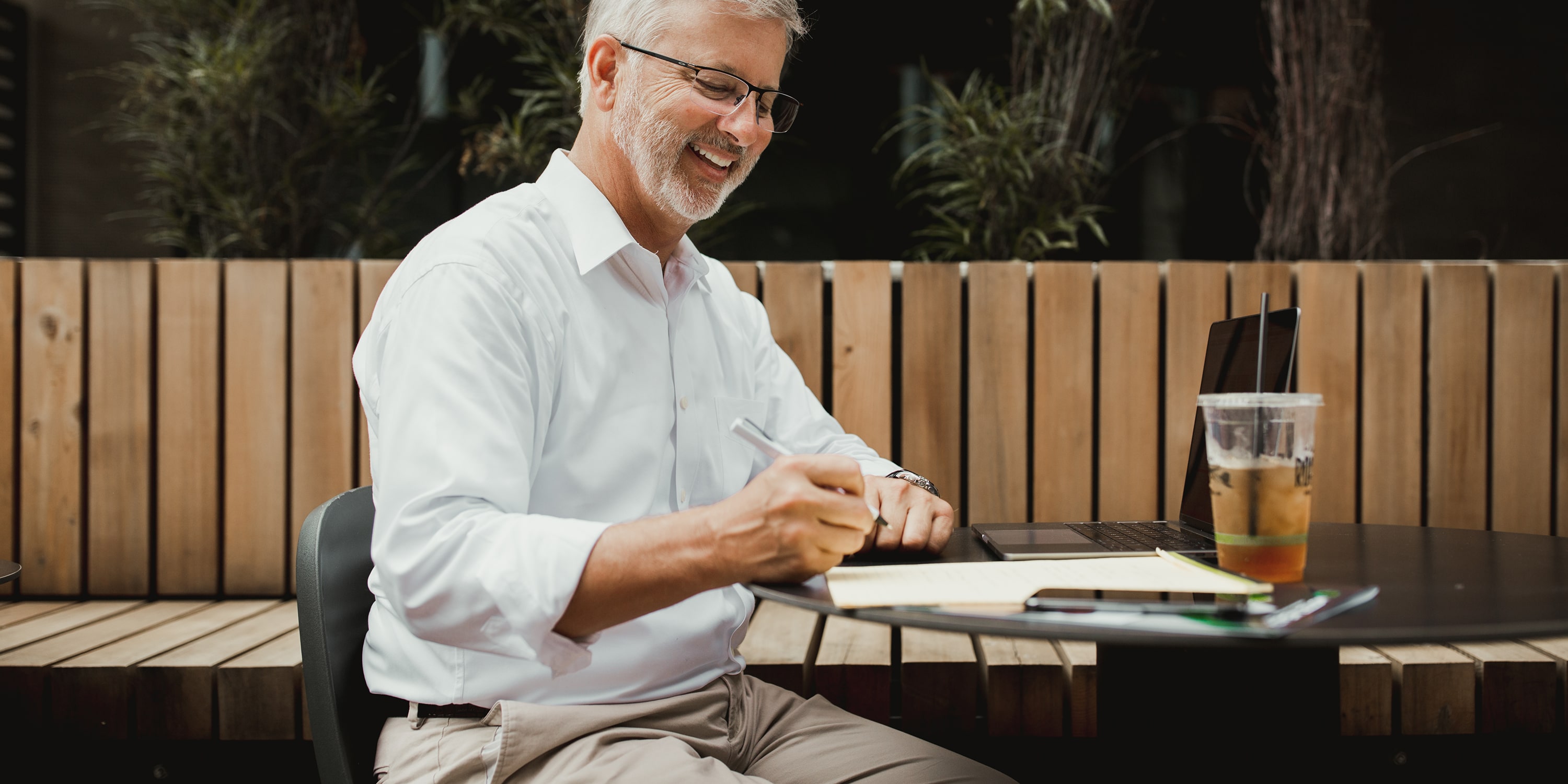 mottet wealth fiduciary oath featured iamge of Doug Mottest working happily outdoors